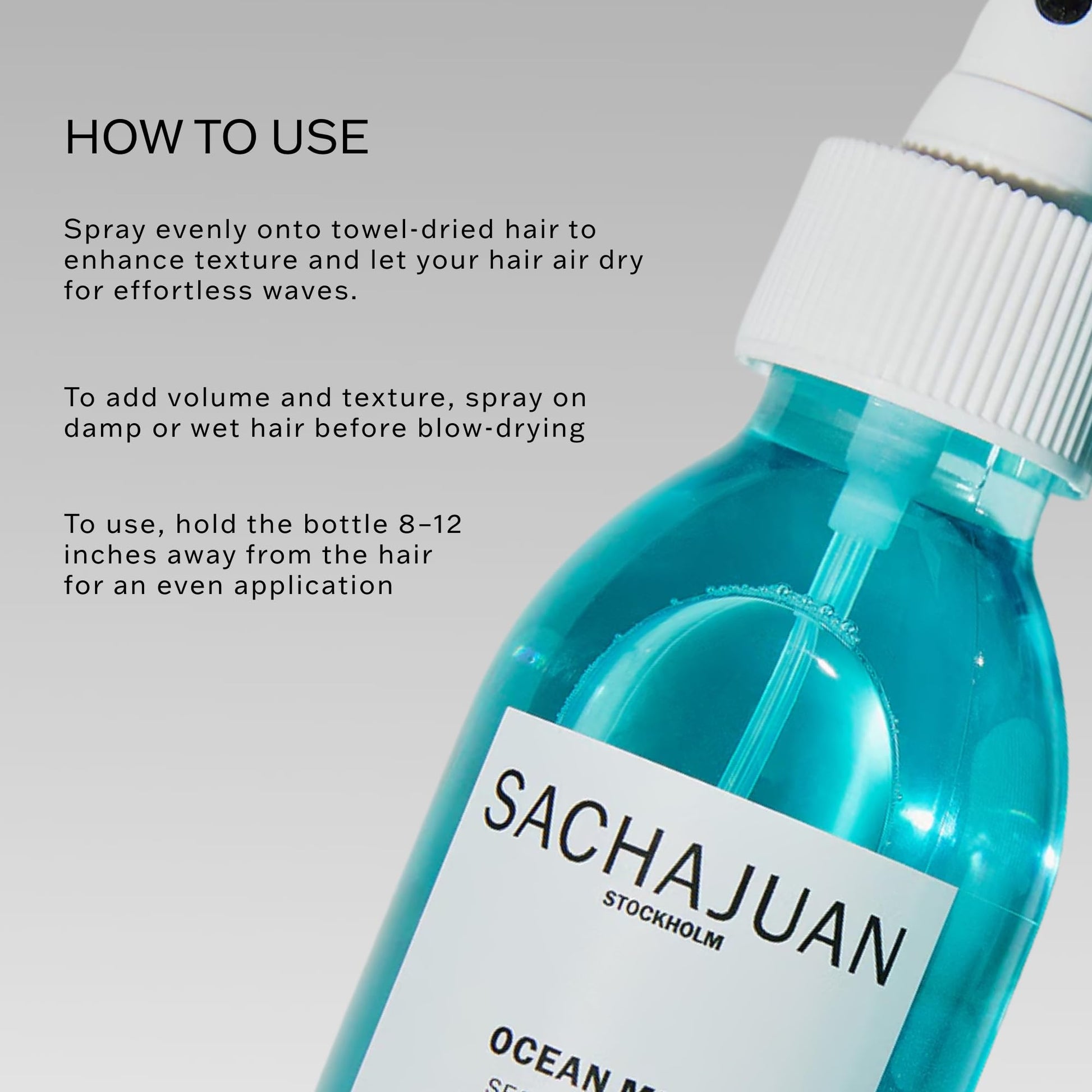 Sachajuan Ocean Mist texturizing spray bottle close up