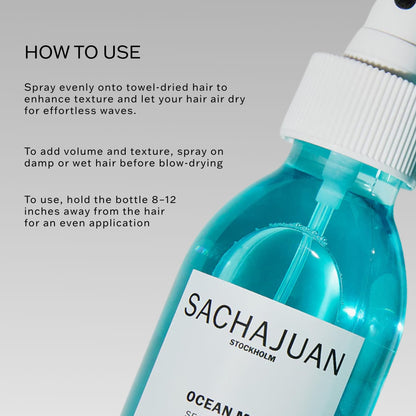 Sachajuan Ocean Mist texturizing spray bottle close up