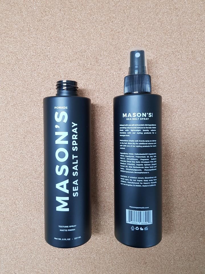 Lifestyle shot of Mason's Pomade Sea Salt Spray