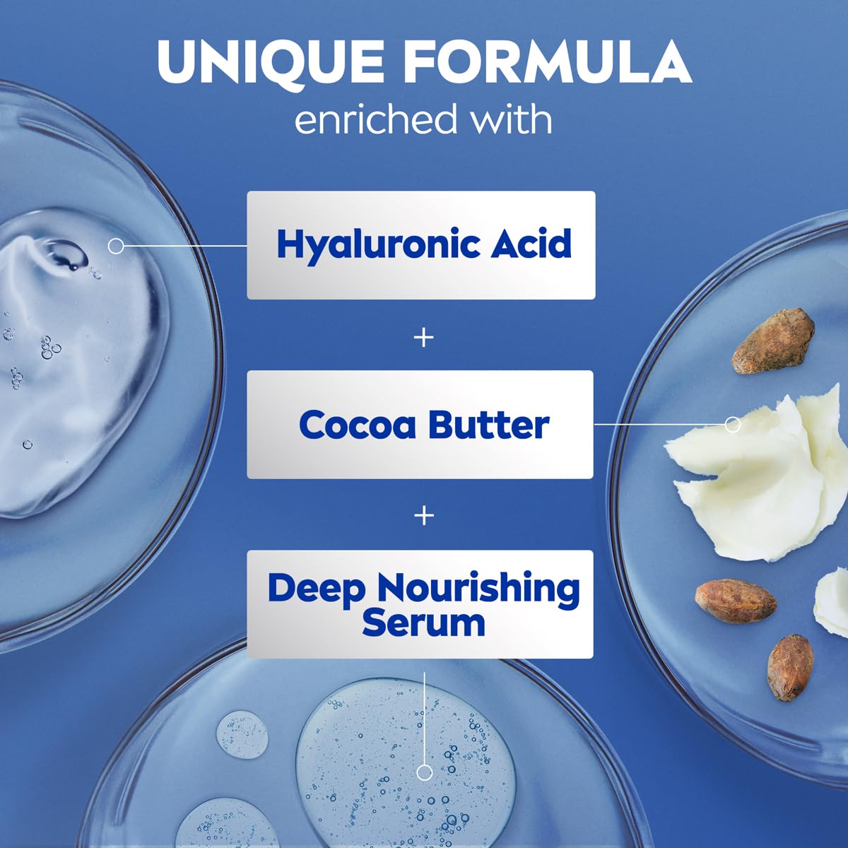 Nivea hydrating lotion bottle close up
