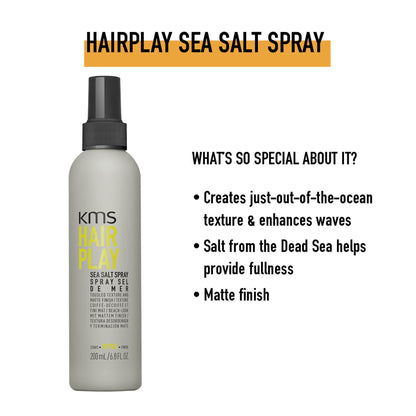 Texture and volume results from KMS salt spray