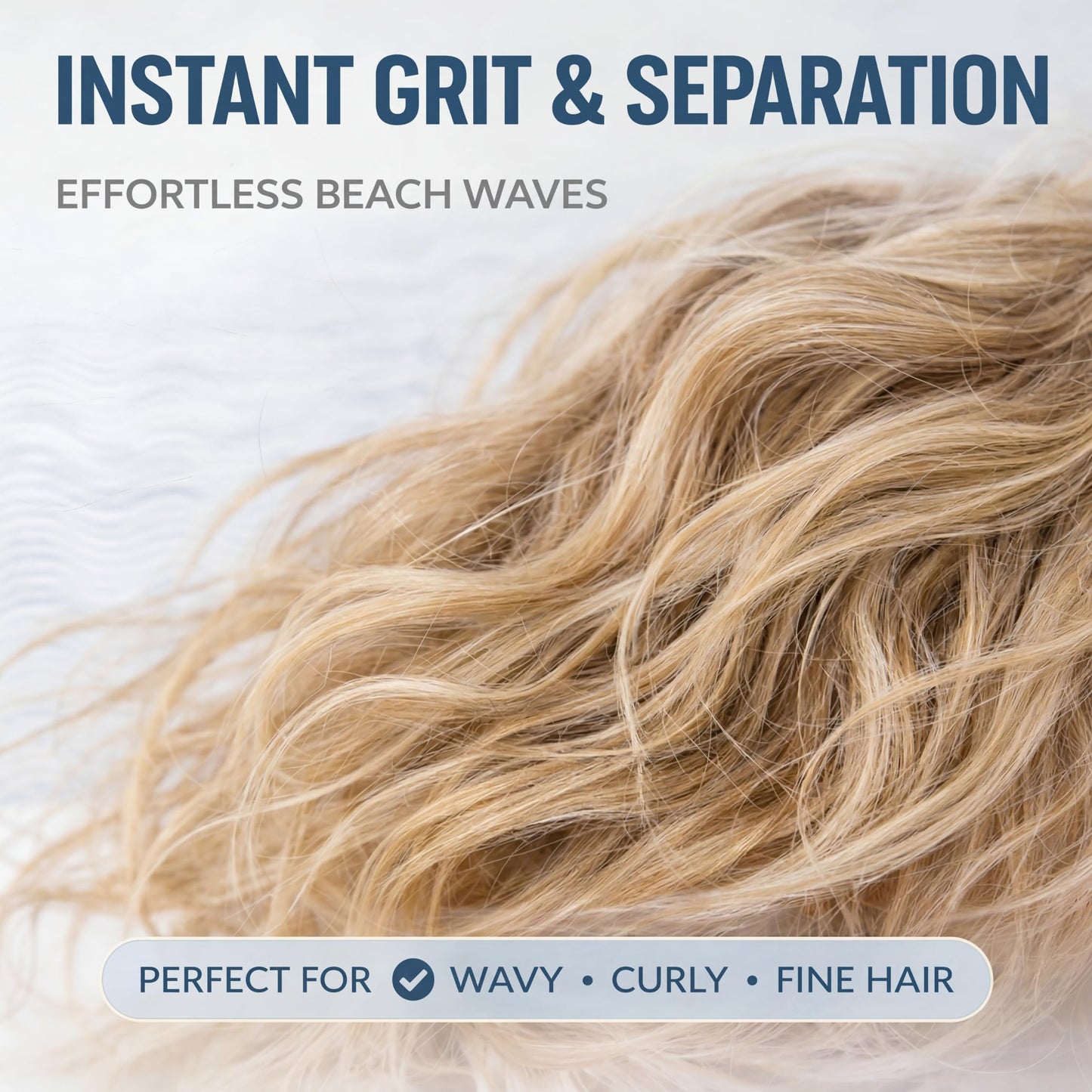 Volumizing sea salt mist spray nozzle close up for easy application.