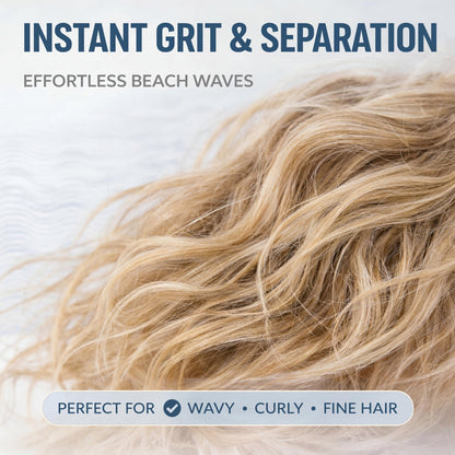 Volumizing sea salt mist spray nozzle close up for easy application.