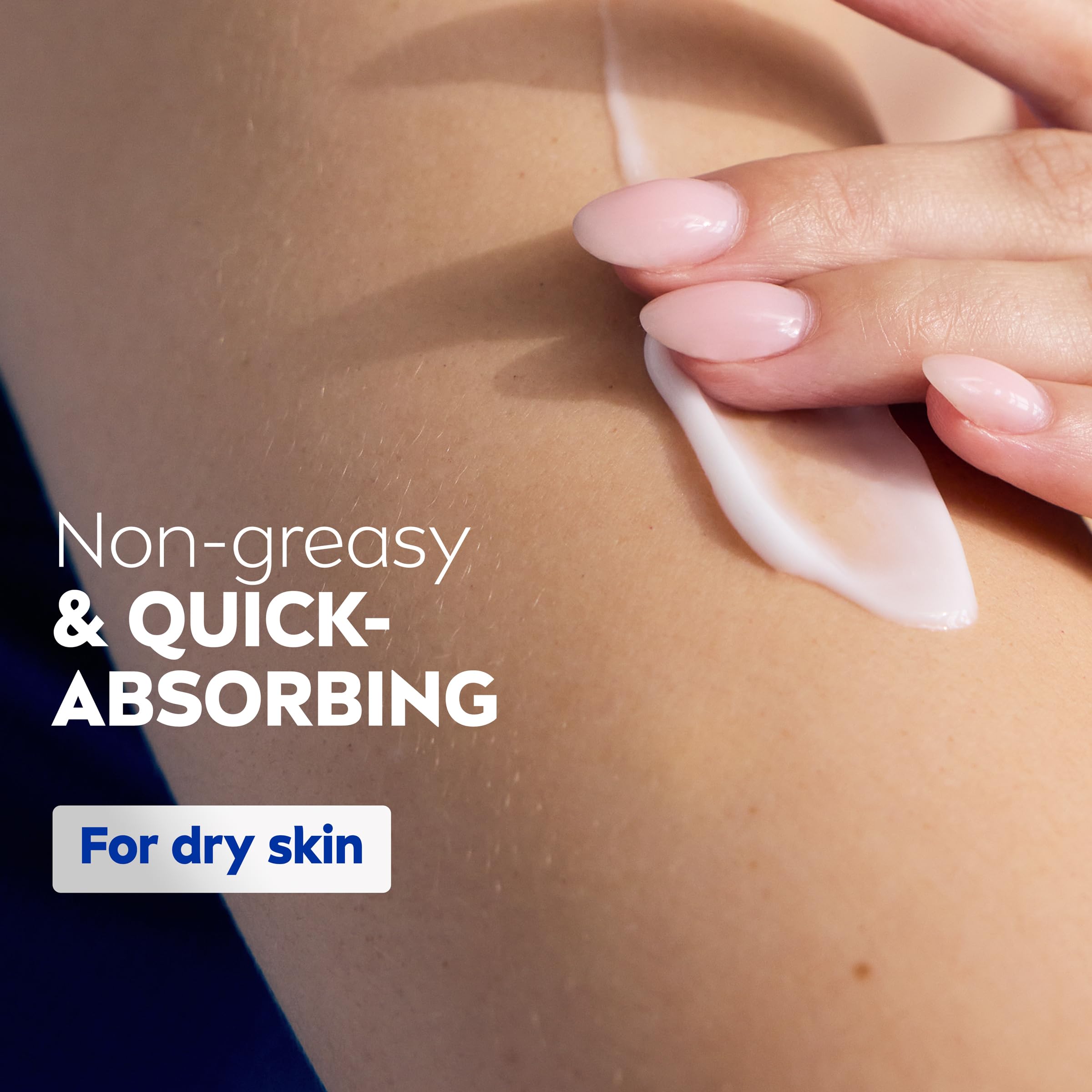 Nivea Shea Nourish bottle with Hyaluronic Acid label