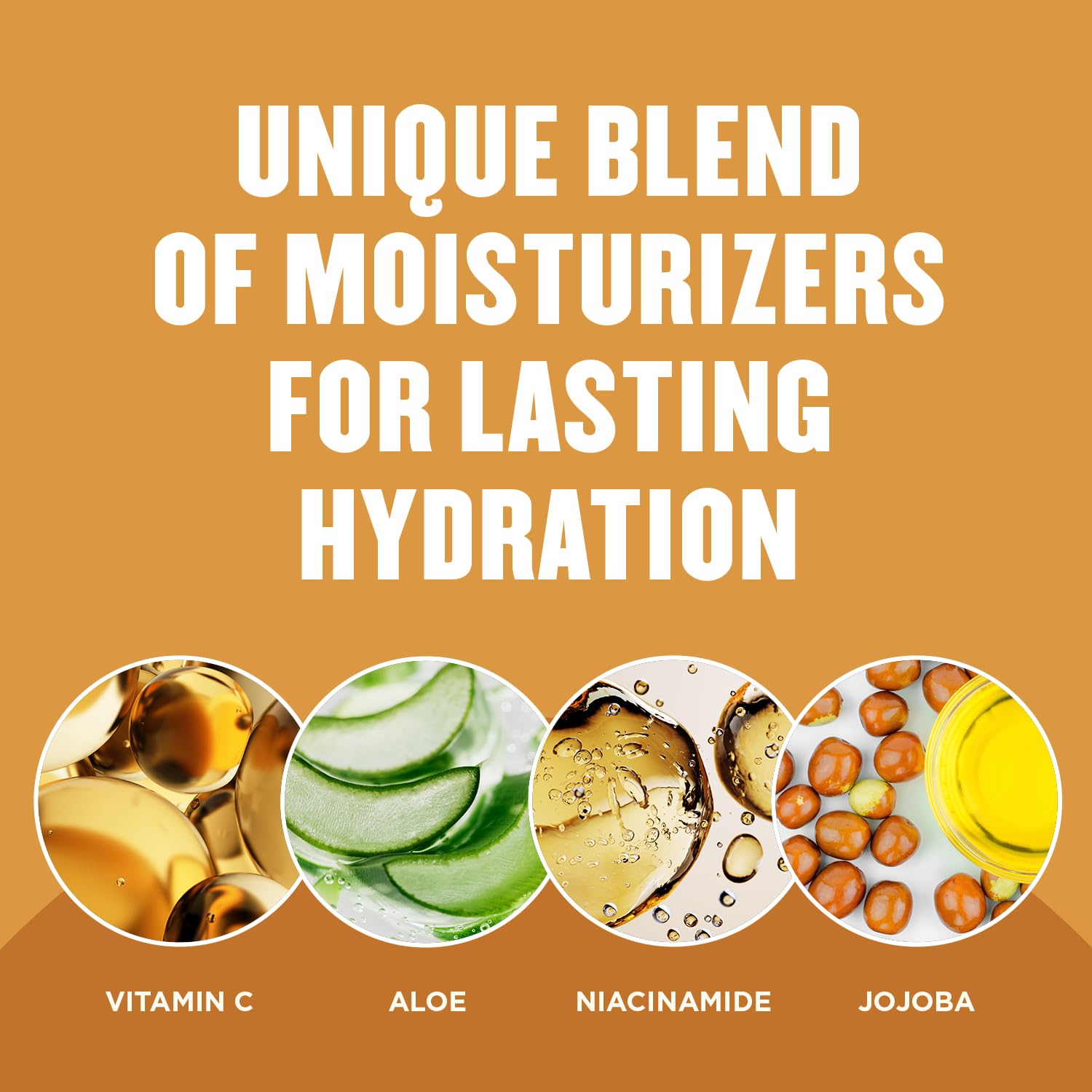 Texture demonstration of Gold Bond daily body lotion