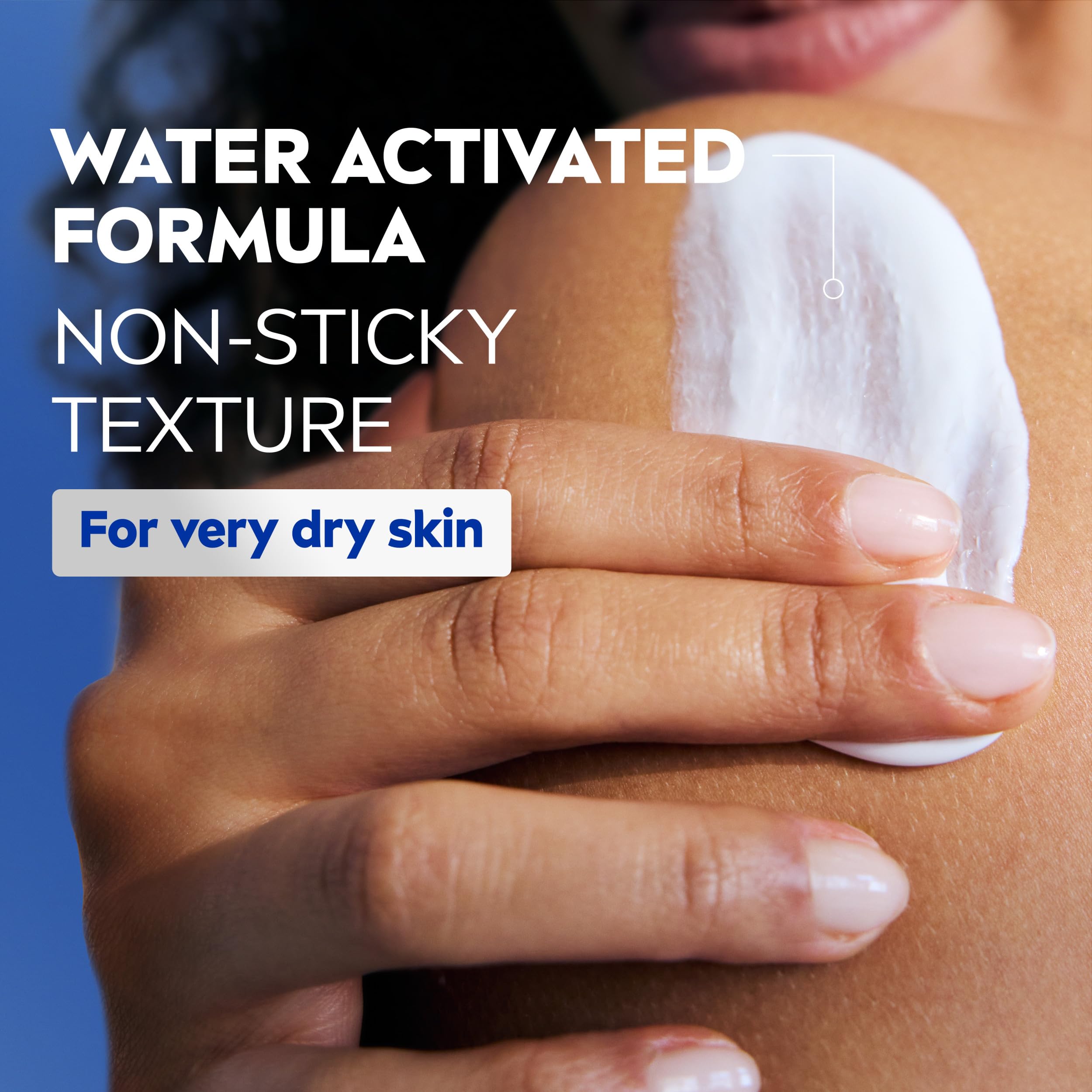 Close up of Nivea Nourishing Body Lotion texture