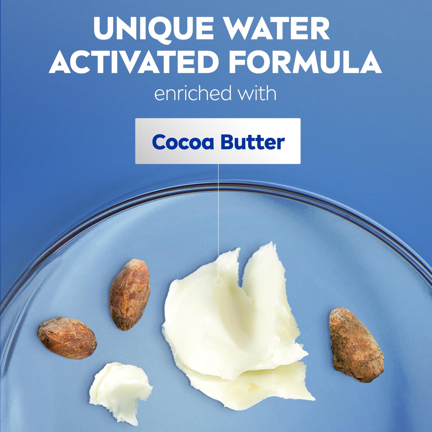 Back of Nivea In-Shower lotion bottle with usage instructions
