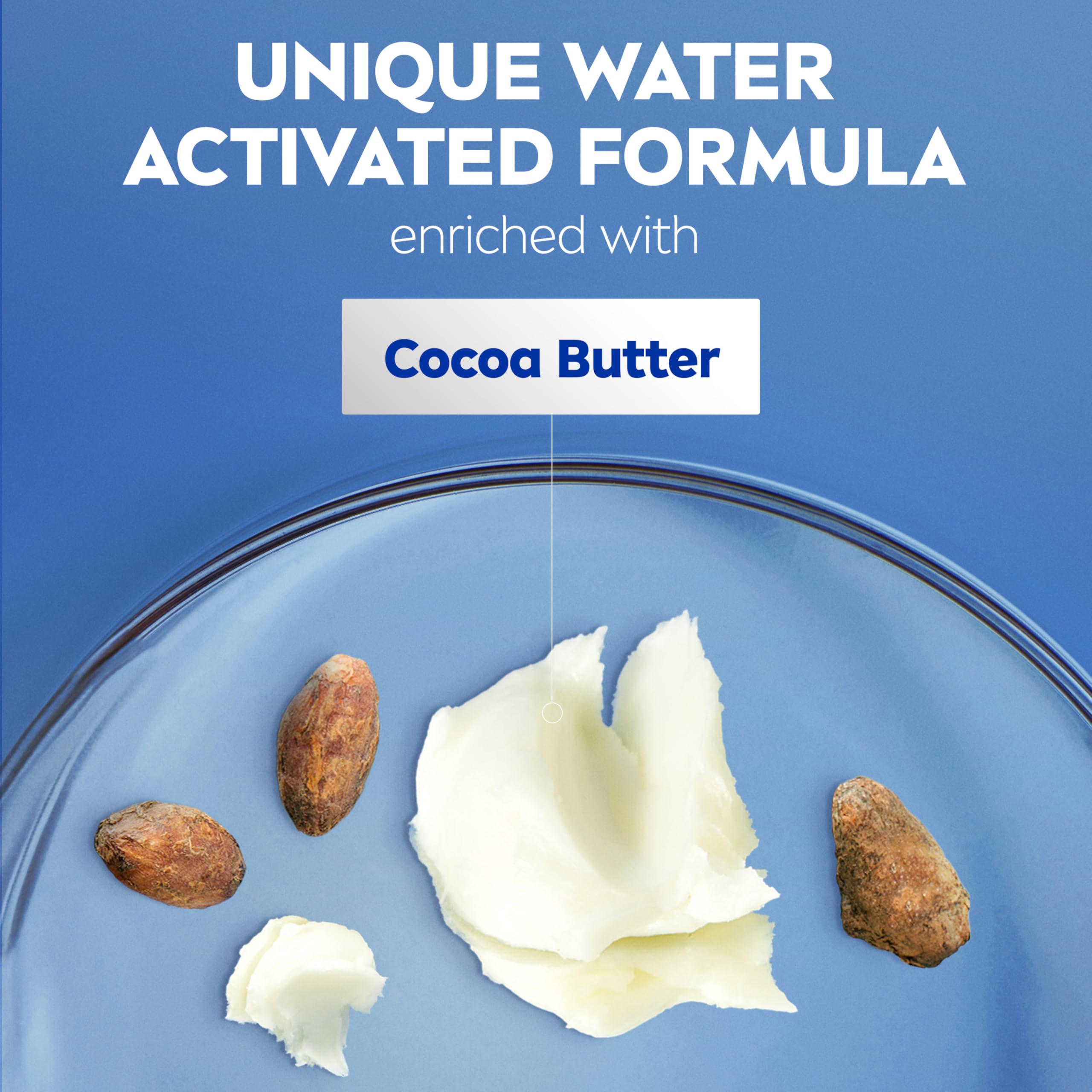 Back of Nivea In-Shower lotion bottle with usage instructions