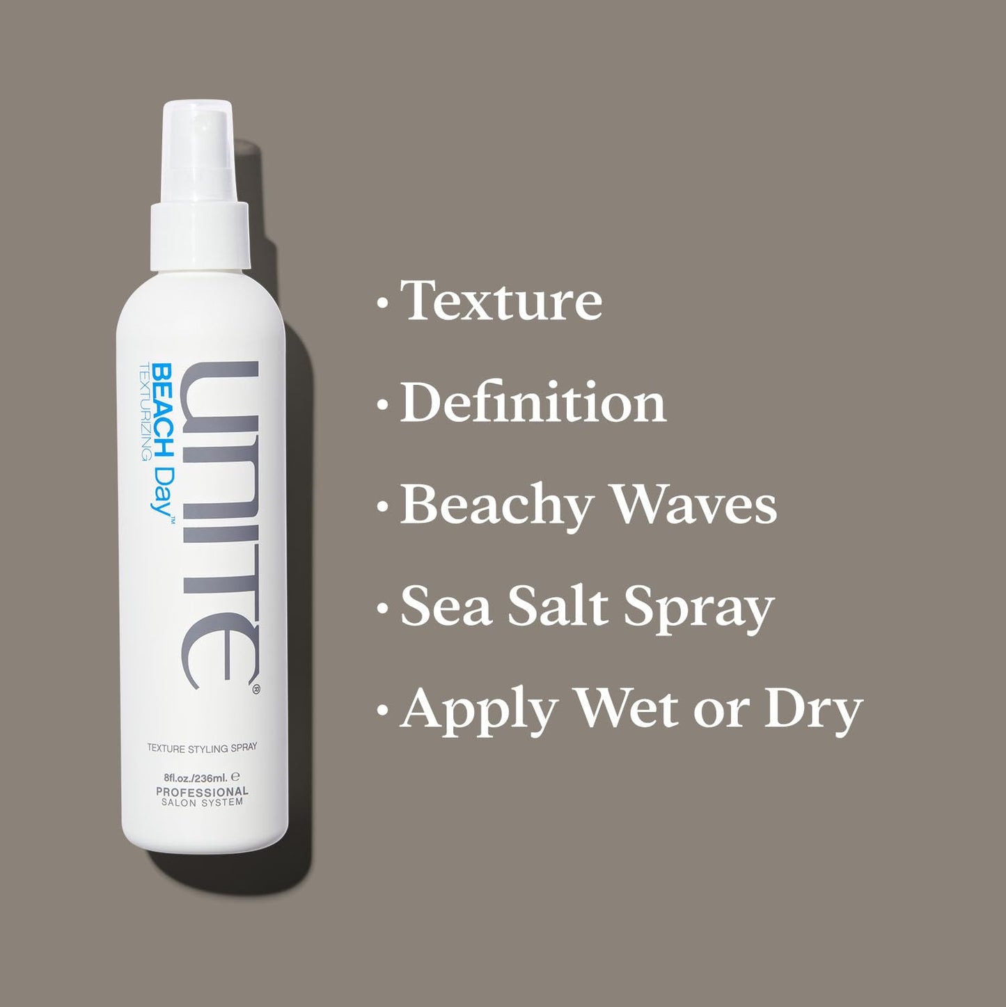 Professional Unite Hair texturizing spray bottle packaging