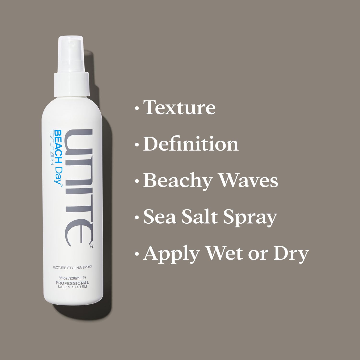 Professional Unite Hair texturizing spray bottle packaging