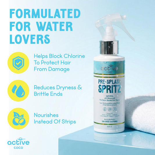 Active COCO leave in conditioner spray for swimmer hair protection