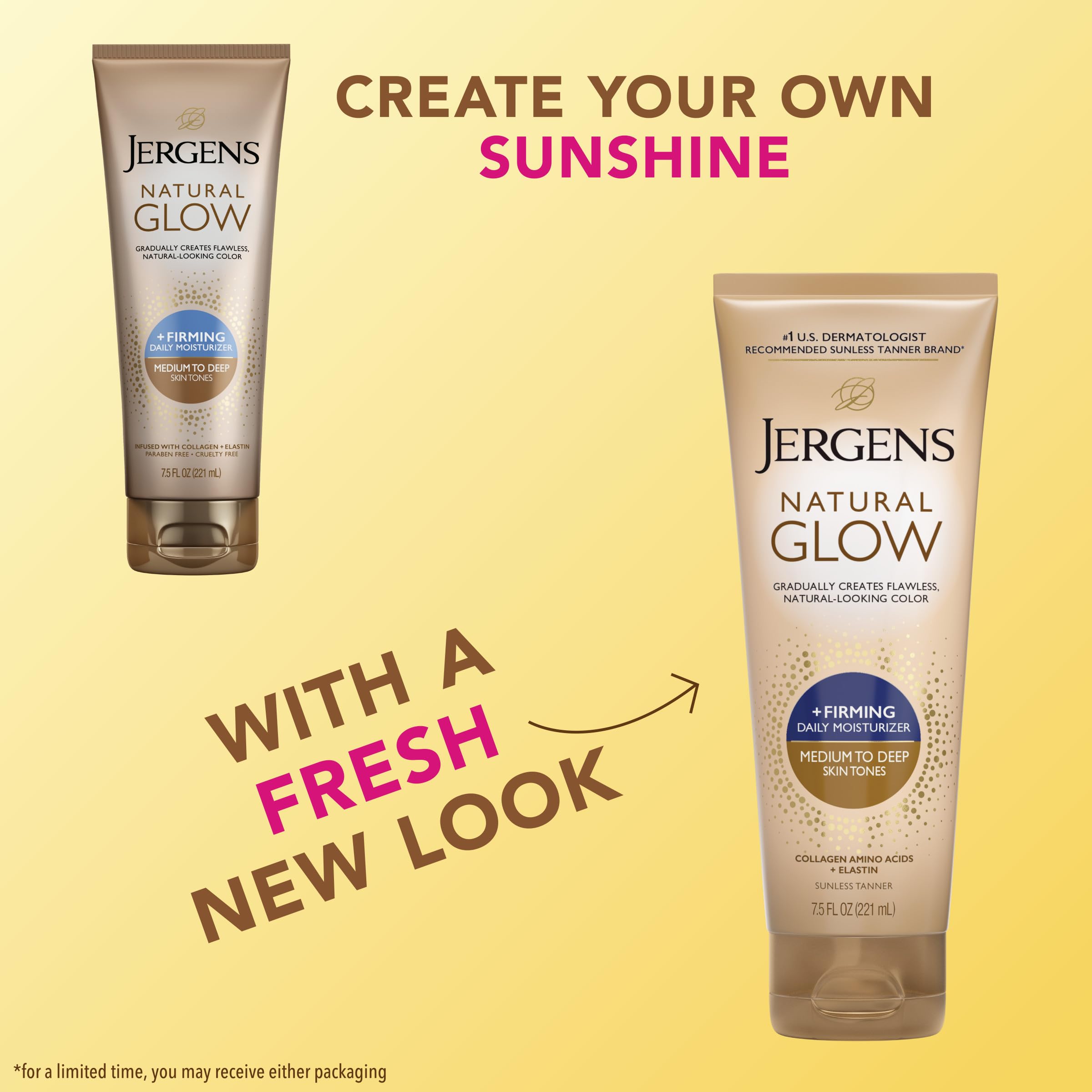 Jergens Natural Glow Firming Lotion 7.5 Fluid Ounce bottle