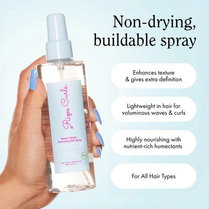 Rizos Curls 6.8 ounces texturizing spray highlighting blue agave extract benefits