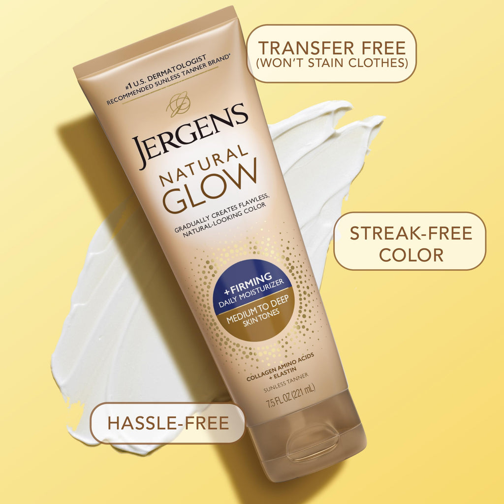 Jergens firming lotion packaging and branding display
