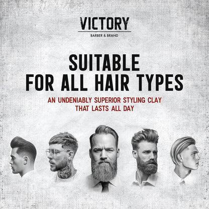 Professional hair styling results using Victory Barber And Brand Primer