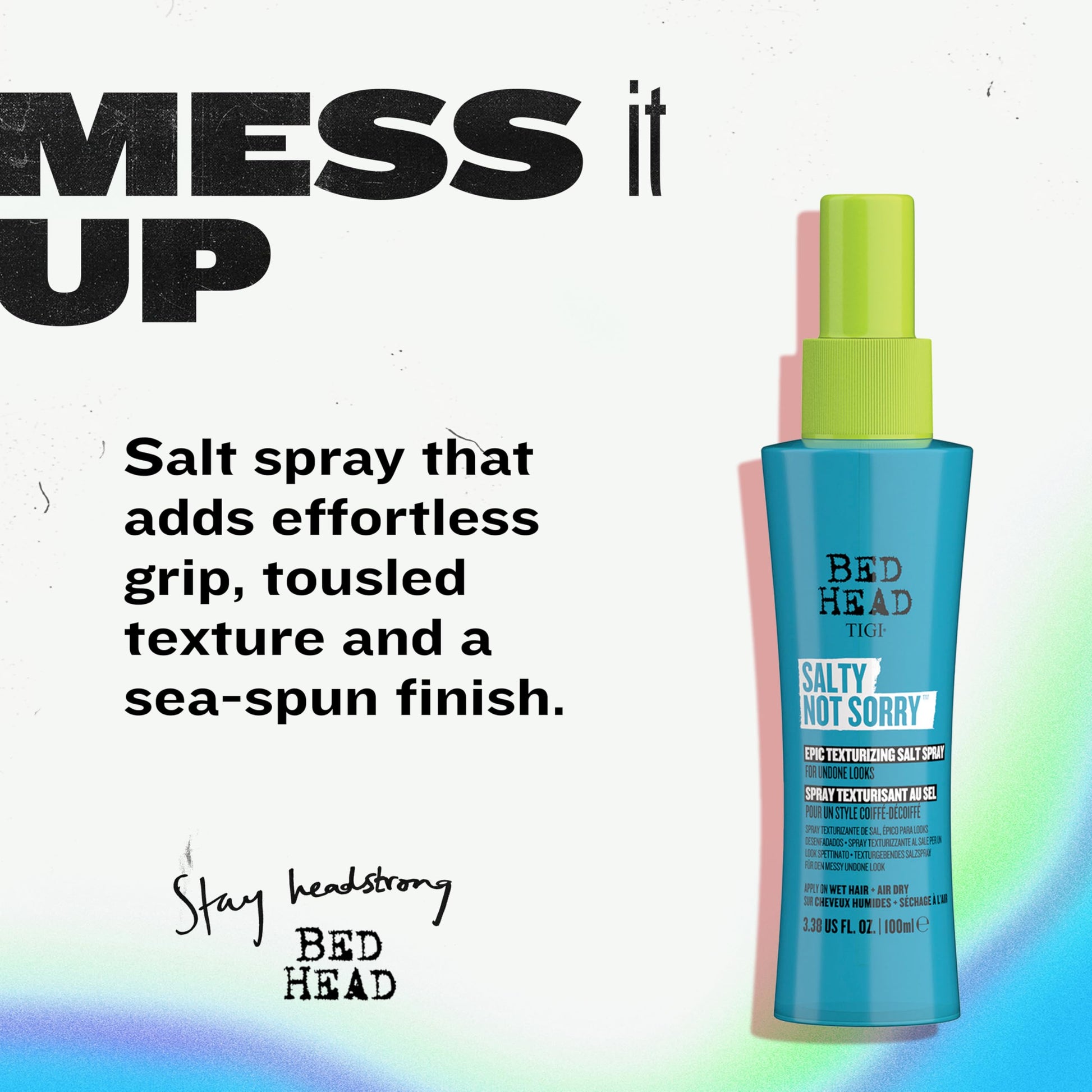 Tigi Bed Head texturizing spray for beachy hair styling
