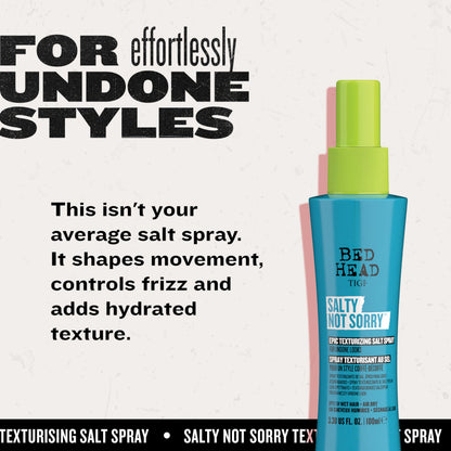 Professional hair styling salt spray by Tigi Bed Head