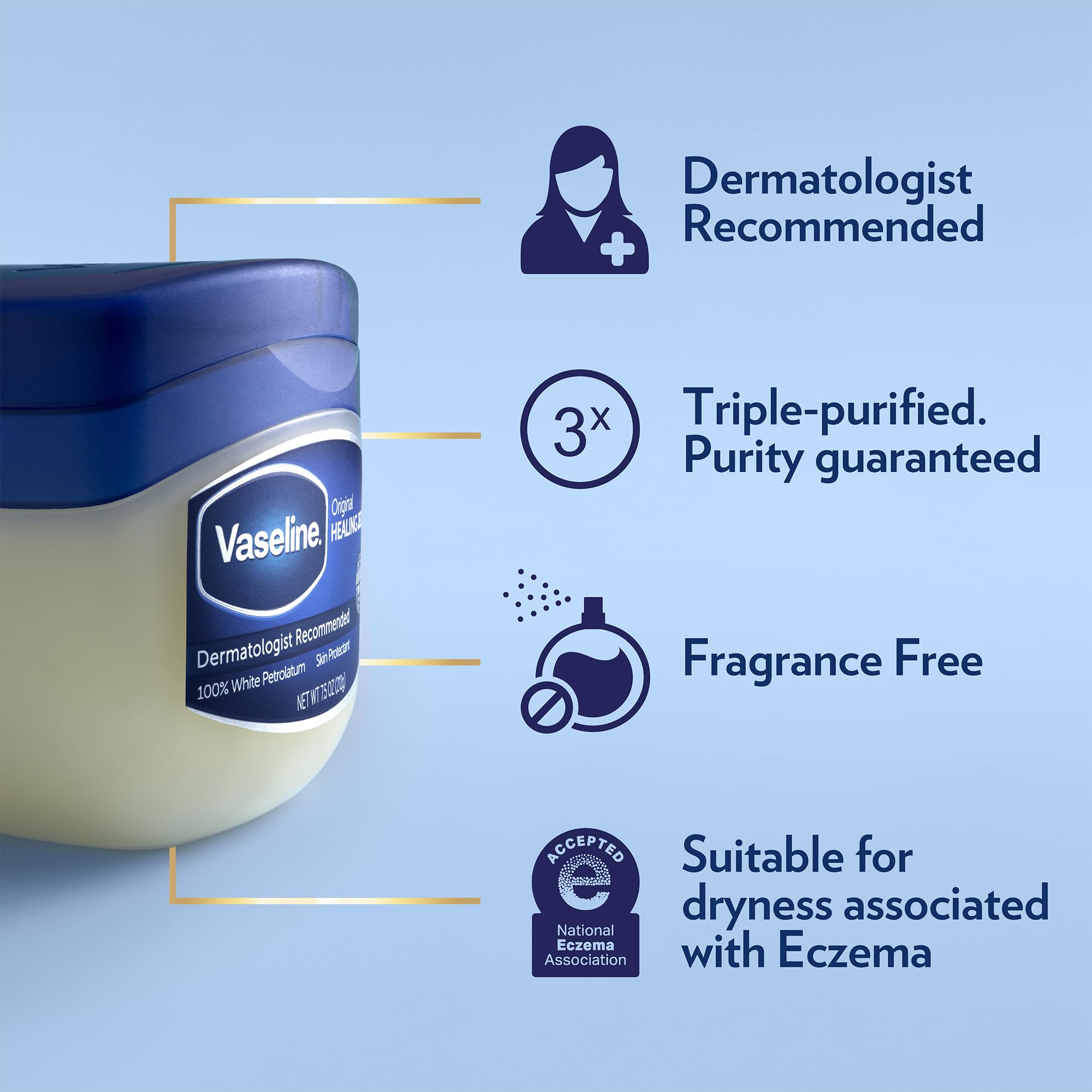 Authentic Vaseline Lip Therapy container for soft lips