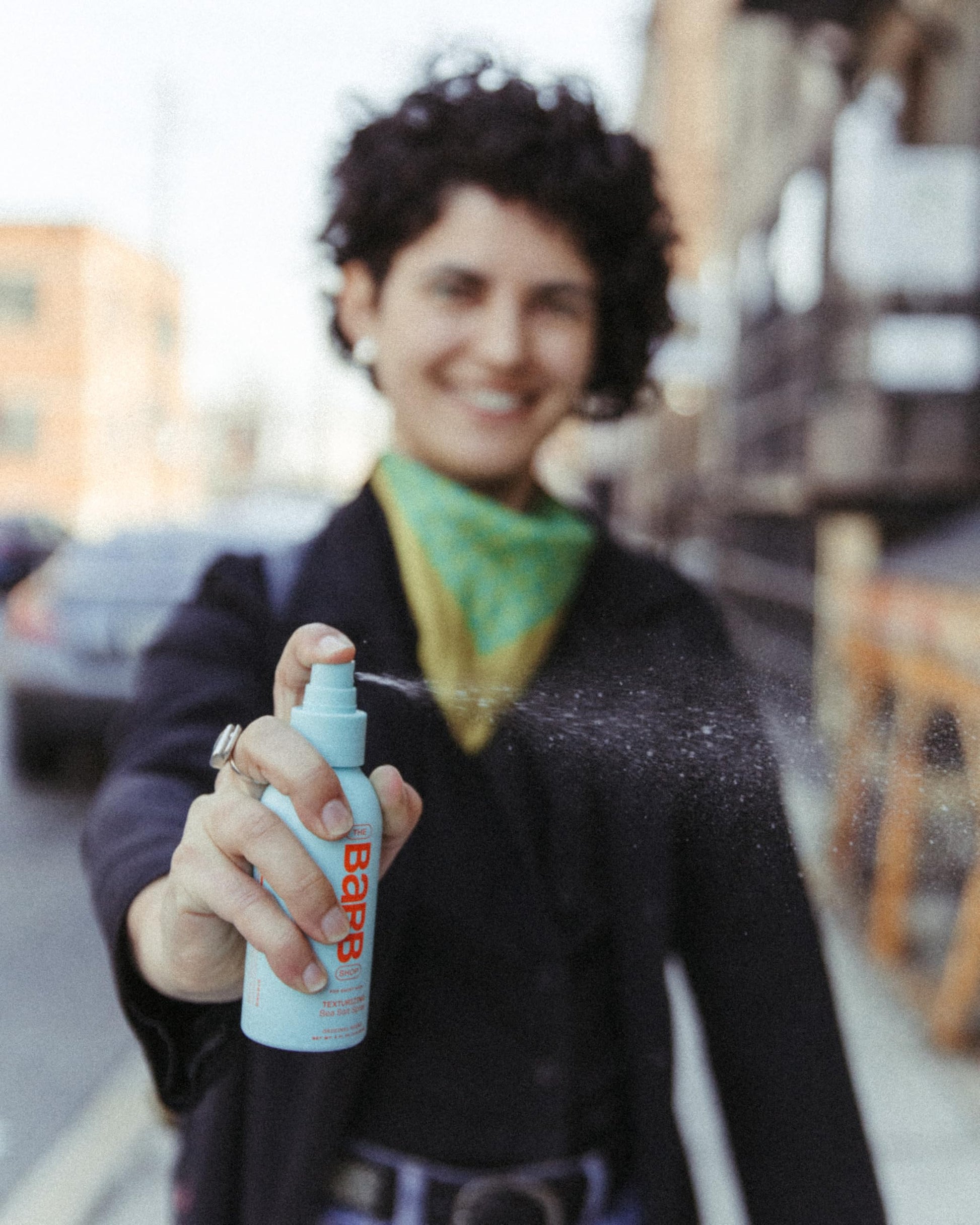 The Barb Shop four ounce sea salt texturizing spray fluid packaging