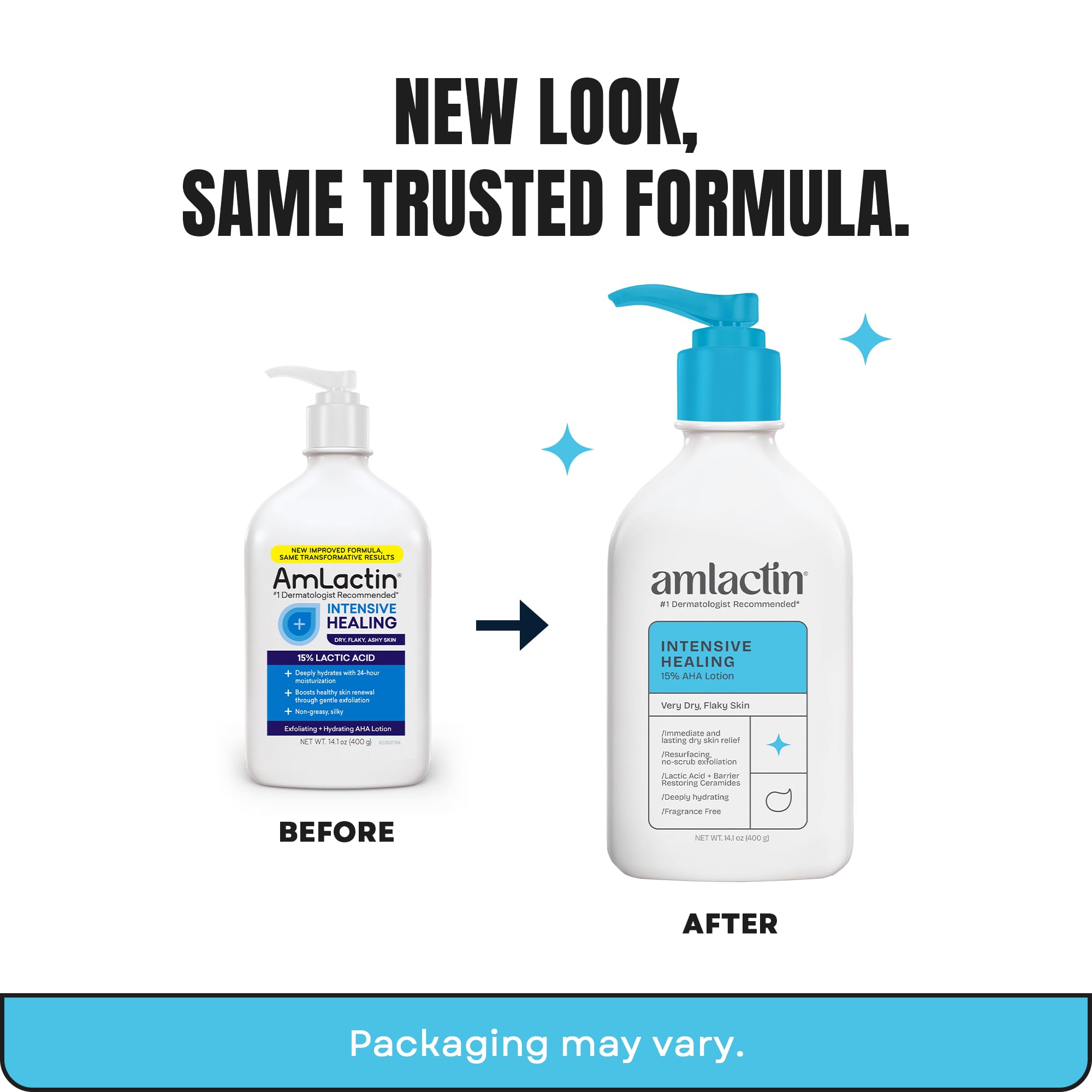 AmLactin therapeutic lotion showing 15 percent lactic acid label