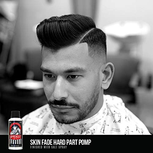 Professional hair styling with Uppercut Deluxe salt spray