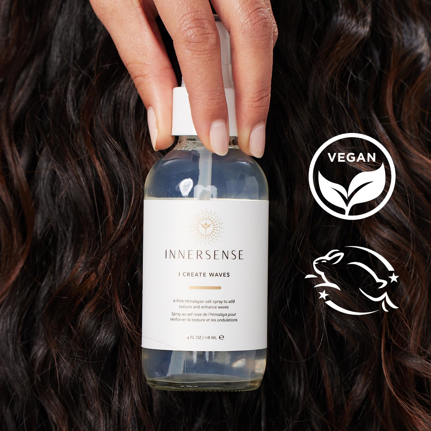 Innersense Organic Beauty salt spray texture and application