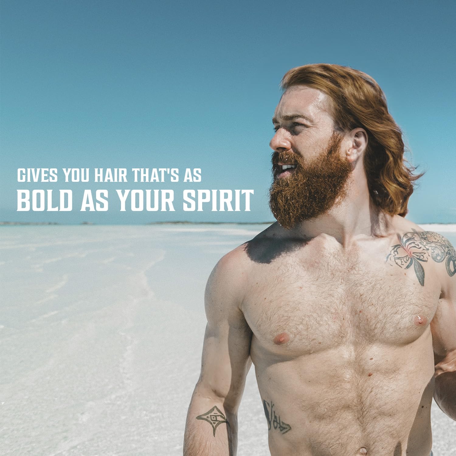 Viking Revolution coconut scented sea salt hair spray packaging