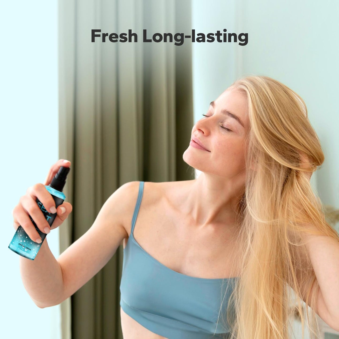 Side view of StyleShark Sea Salt Spray bottle