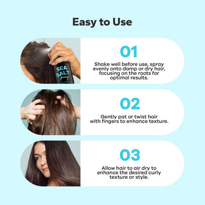 Close up of StyleShark Sea Salt Spray product label