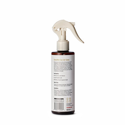Side profile of DandyMen Sea Salt Spray illustrating the compact fluid ounce container sizing.