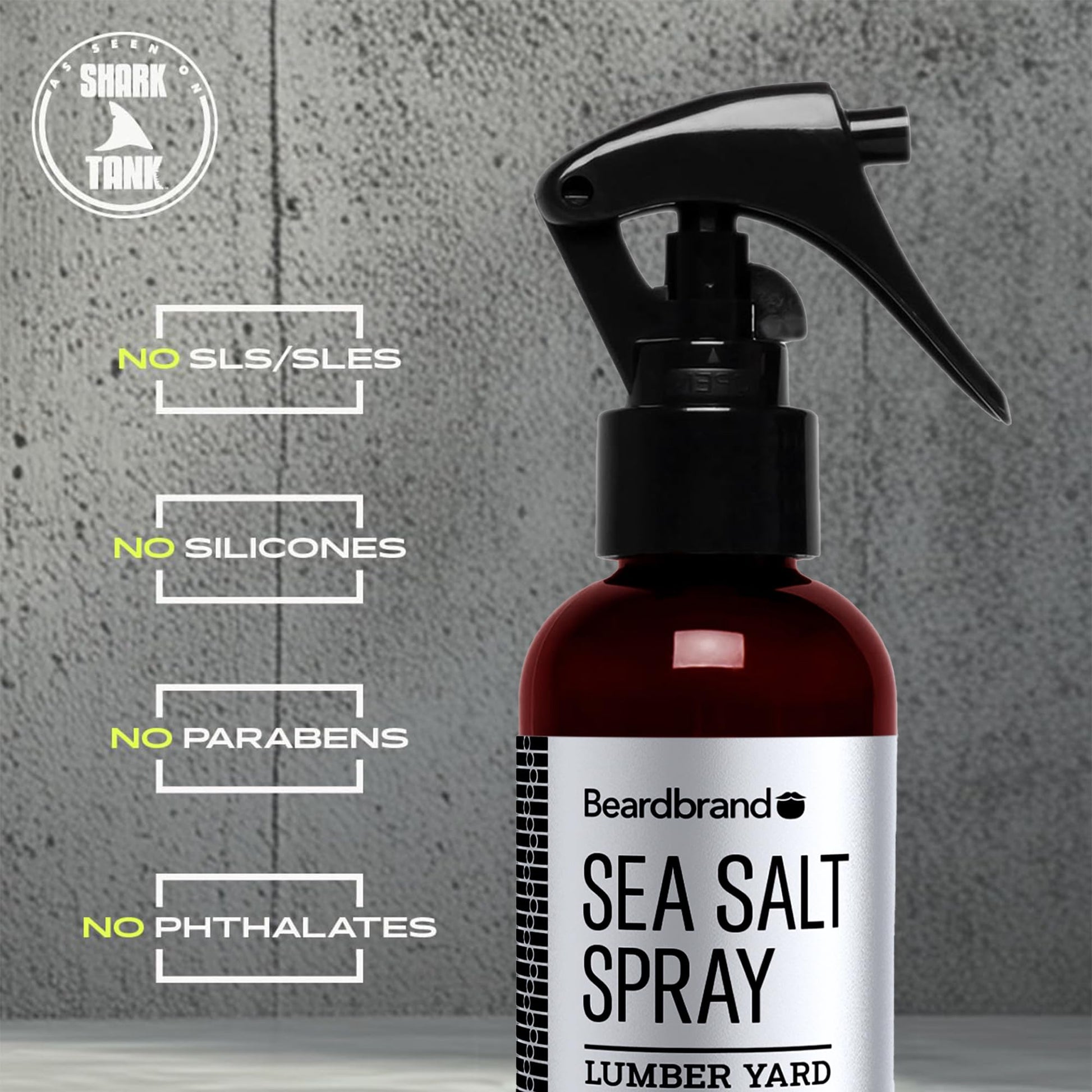 Beardbrand Sea Salt Spray for Men lifestyle product shot