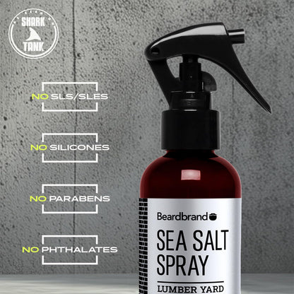 Beardbrand Sea Salt Spray for Men lifestyle product shot