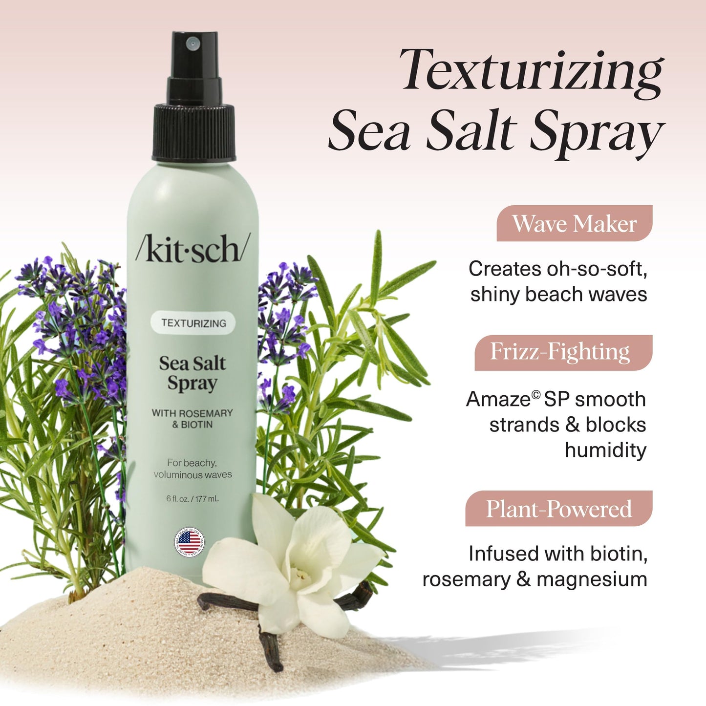 Authentic Kitsch imported hair styling spray application overview