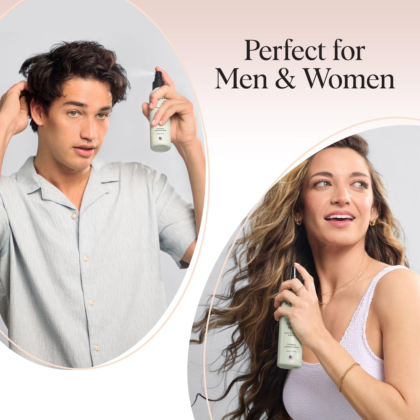 Kitsch texturizing hair mist showing product ingredients and size