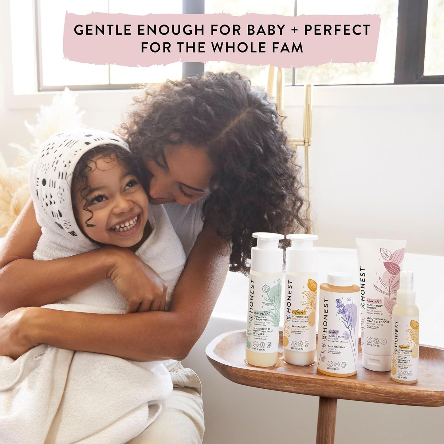 Naturally derived face and body lotion for sensitive skin