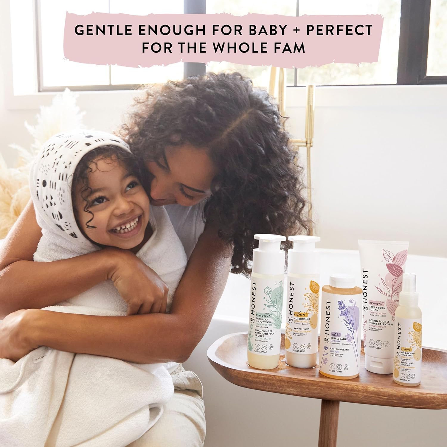 Naturally derived face and body lotion for sensitive skin