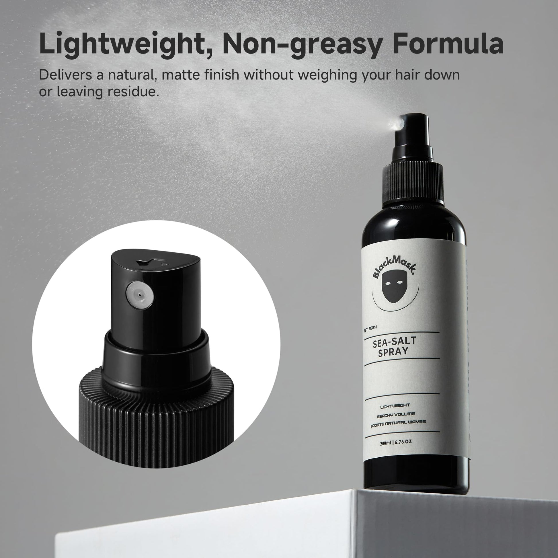 Indian men hair styling spray with aloe and glycerin for hydration