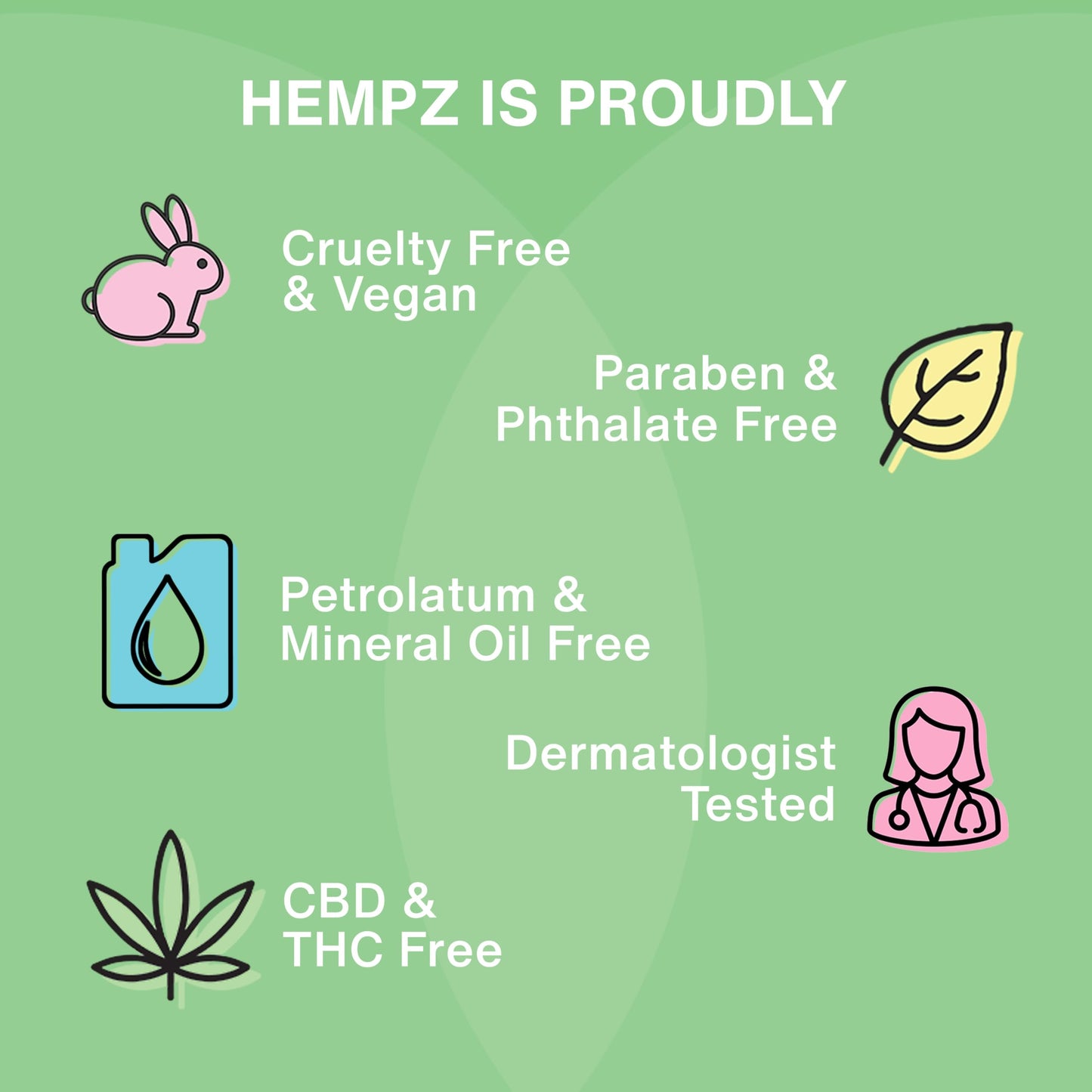Hempz Original moisturizer bottle next to everyday skincare essentials