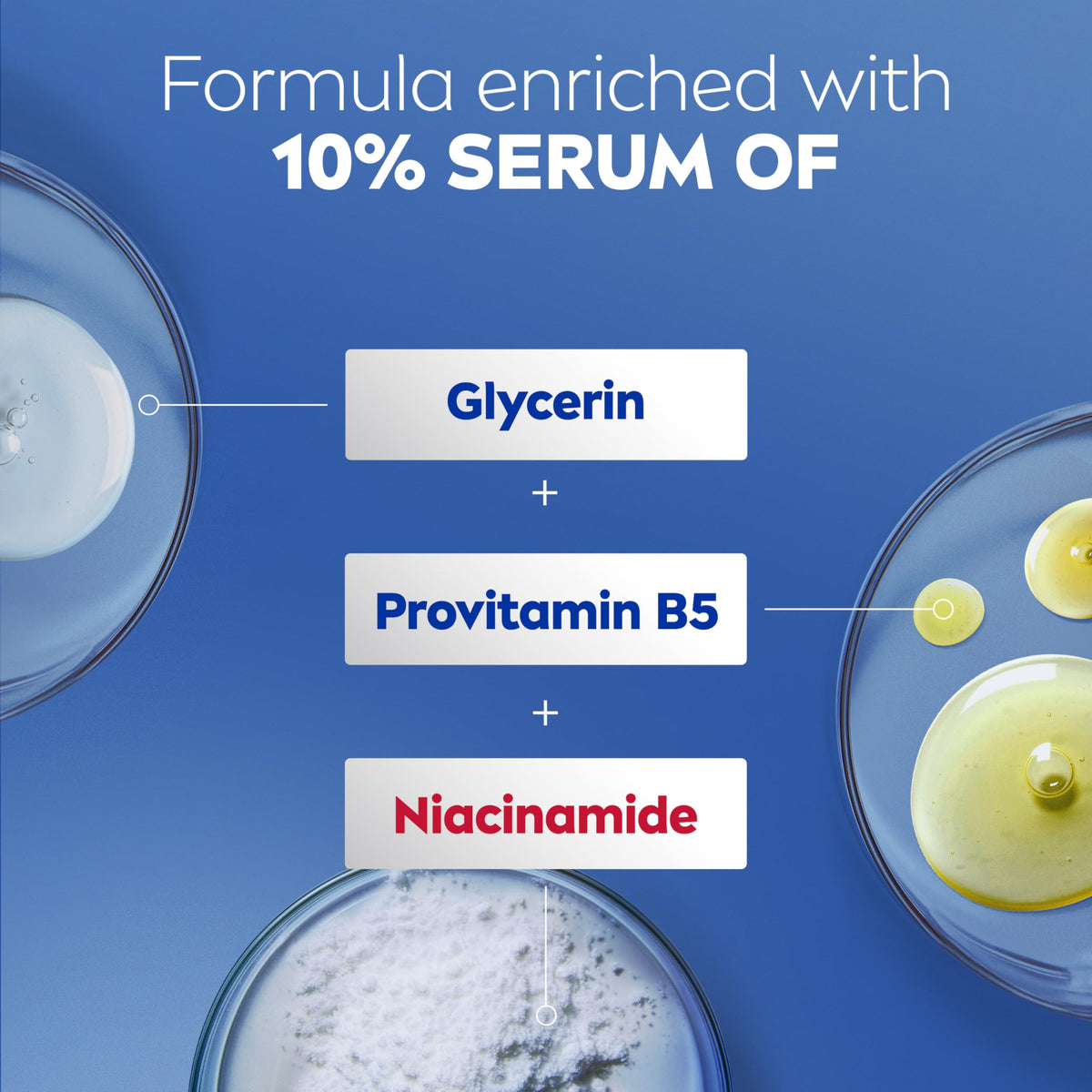Nivea Intense Healing Body Lotion lifestyle application on dry skin
