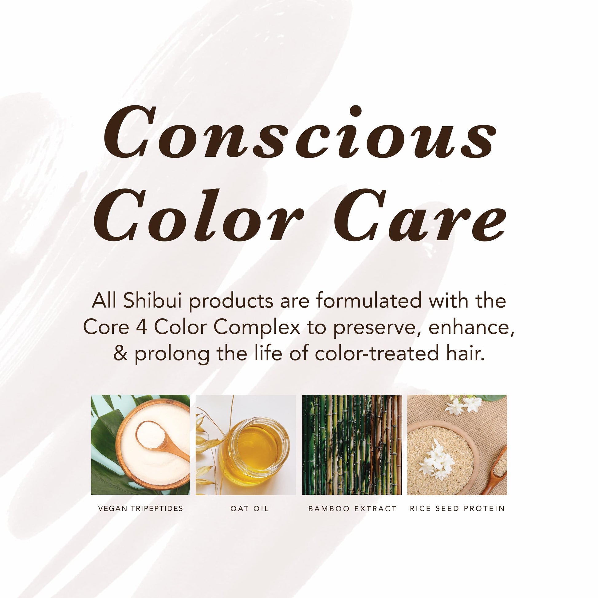 Close up of Shibui Anti Humidity Treatment branding