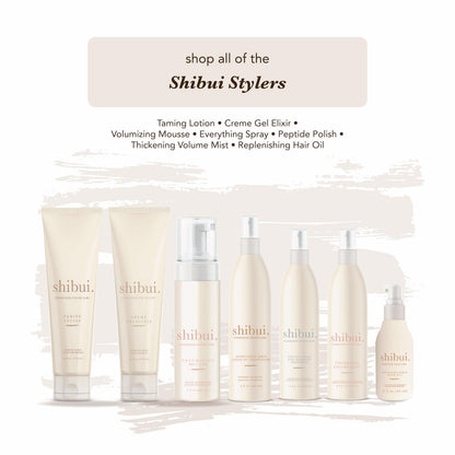 Shibui hair care professional styling treatment bottle