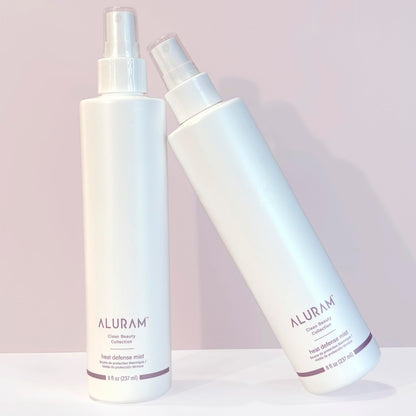 Aluram thermal protectant spray bottle showing ingredients