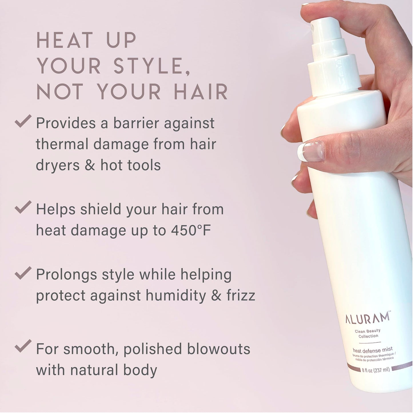 Aluram Heat Defense Mist spray nozzle detail