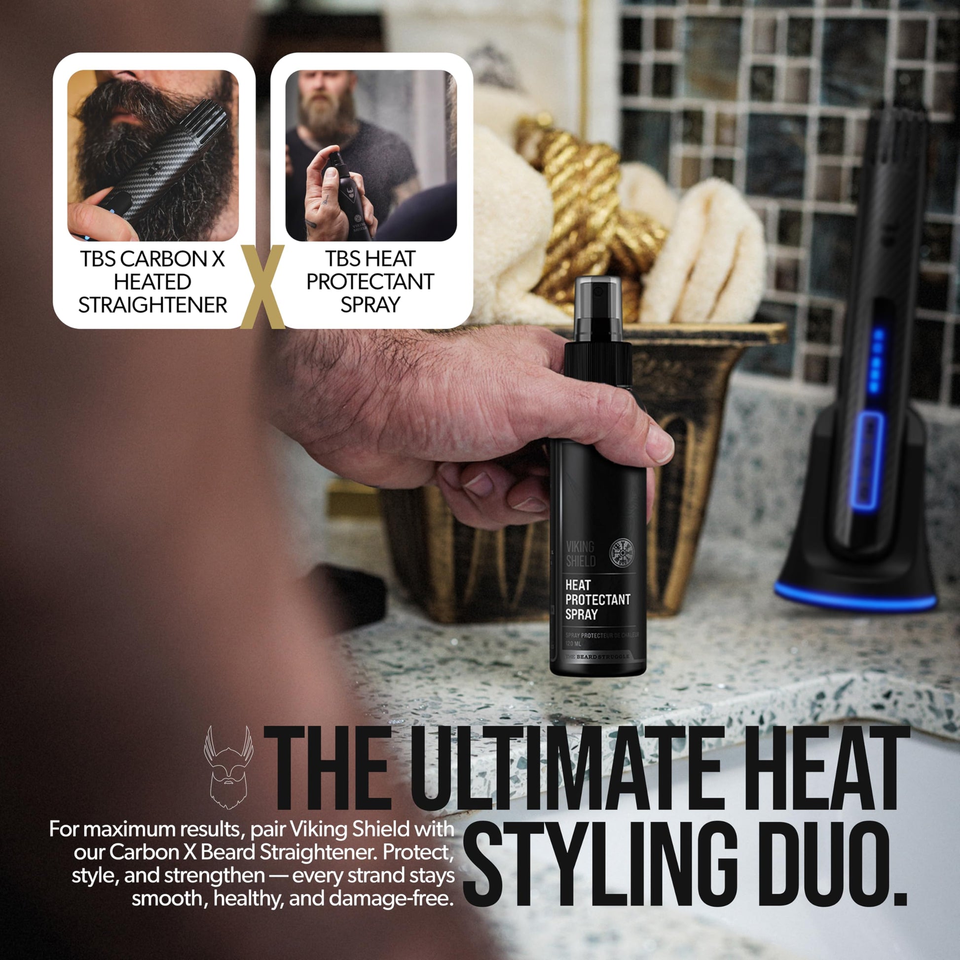 Viking Shield spray nozzle and packaging design