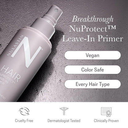 Nulastin NuProtect heat protectant spray product label details