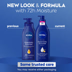 Nivea body lotion pump bottle side profile packaging
