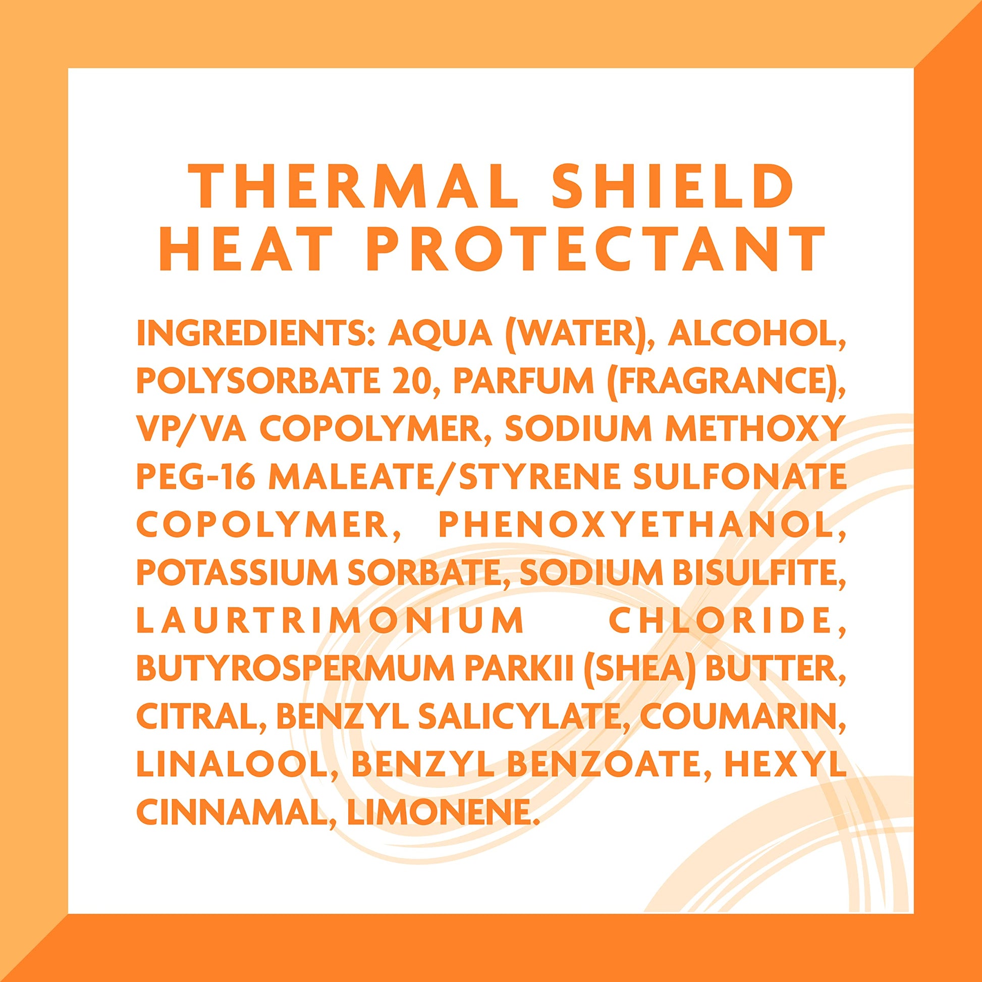 Side profile of Cantu thermal shield heat protectant spray