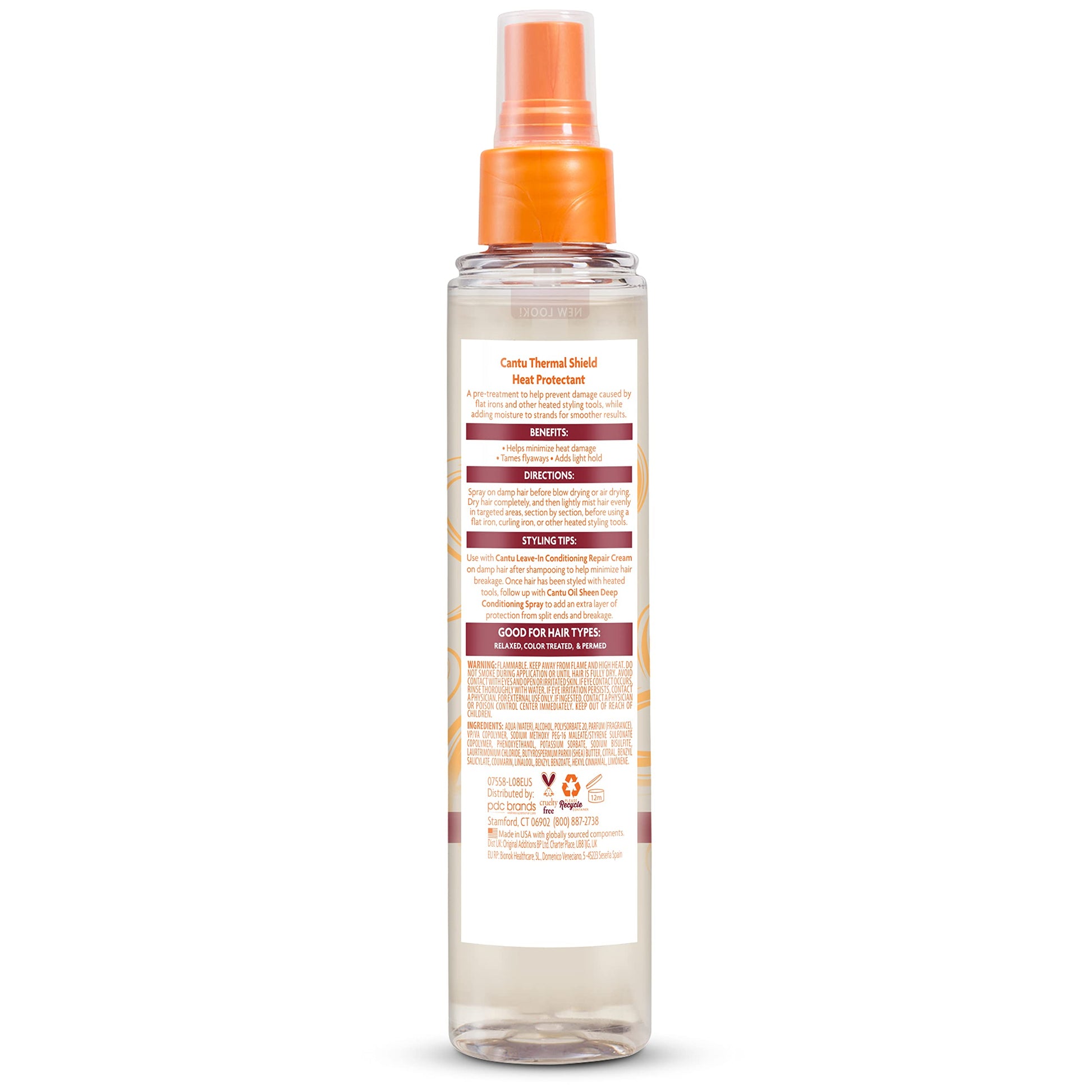 Professional hair styling products Cantu heat protectant set