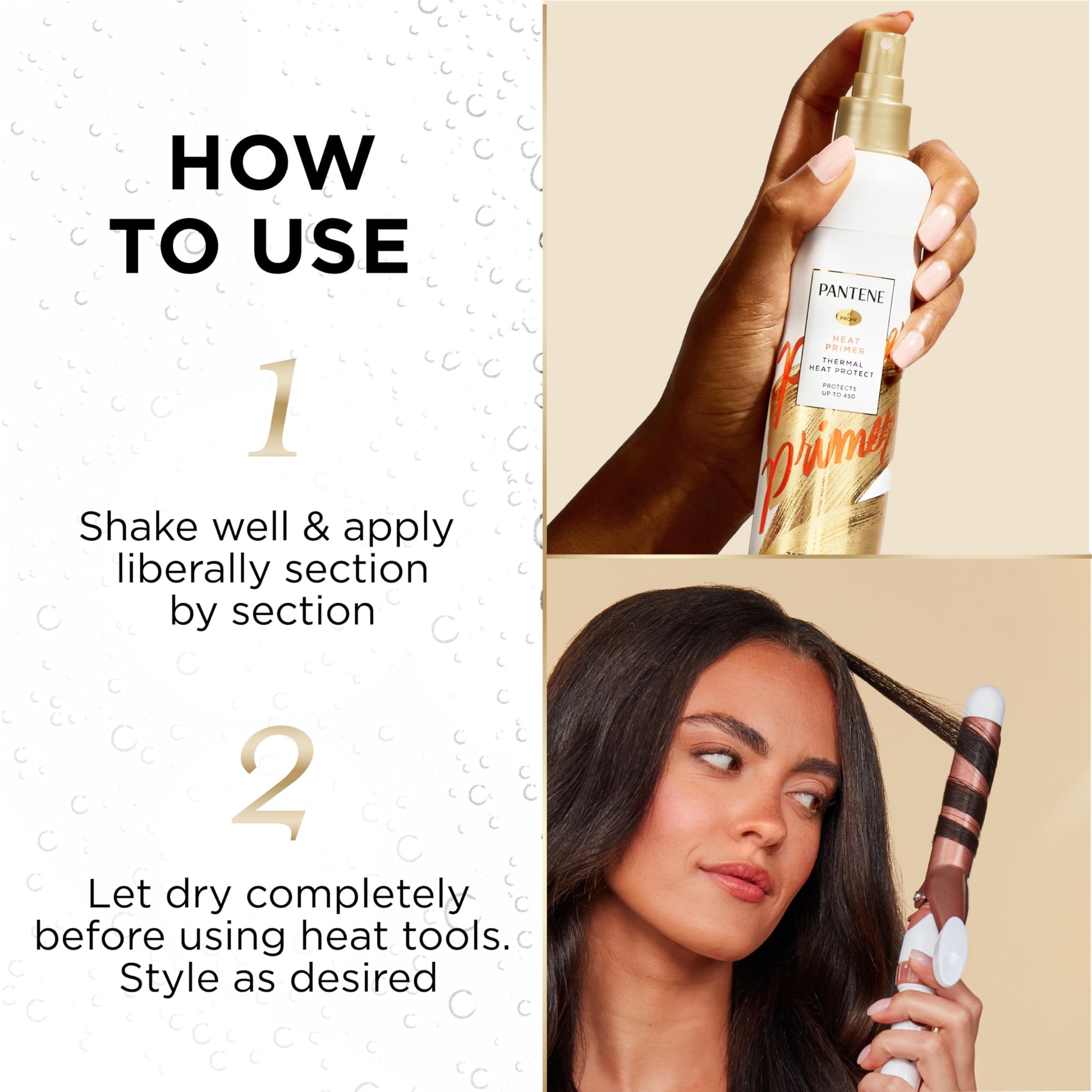 Pantene Pro-V hair thermal primer spray bottle