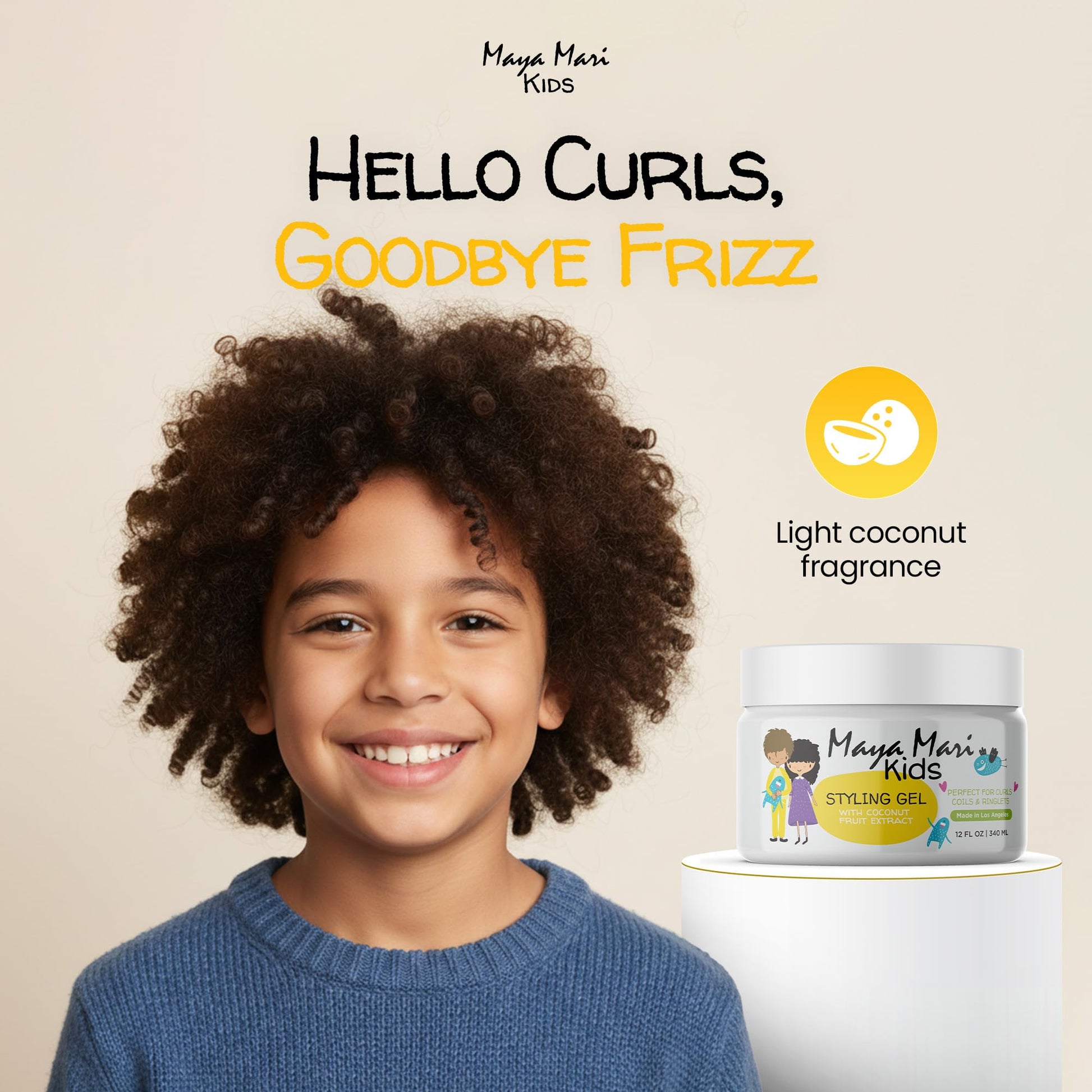 Maya Mari 12 Fluid Ounce hair gel for boys and girls